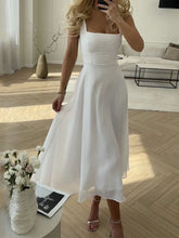 Solides, elegantes, langes Camisole-Kleid